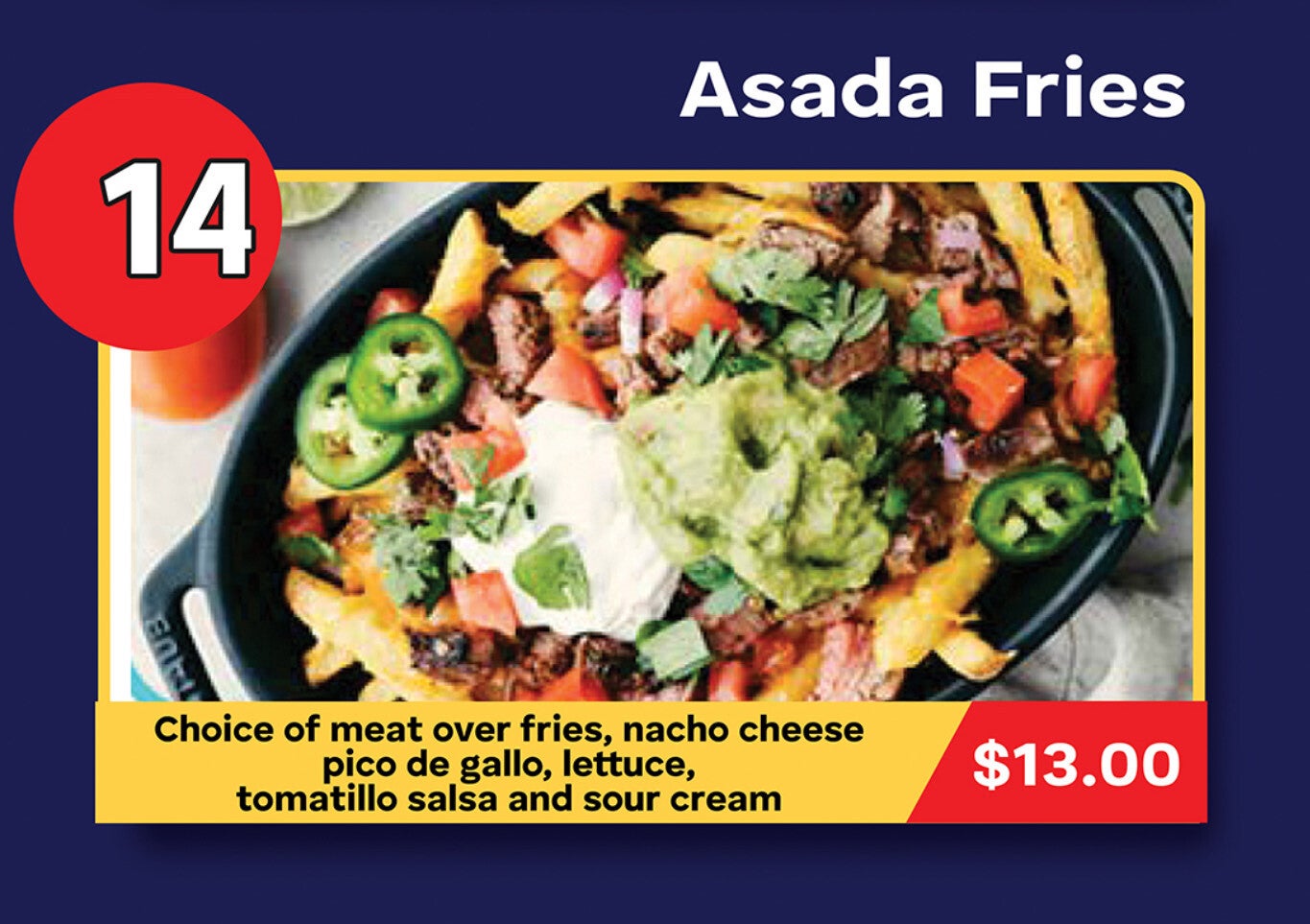 Asada Fries | Deli Tacos Frankfort